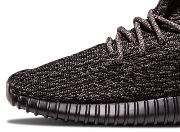 The Yeezy Boost 350 has a signature wave-like pattern on its Primeknit uppers