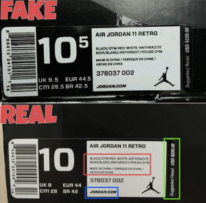 Jordan 11 Box: Real vs Fake